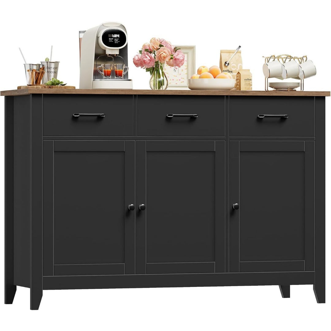 Credenze e buffet con cassetti nero