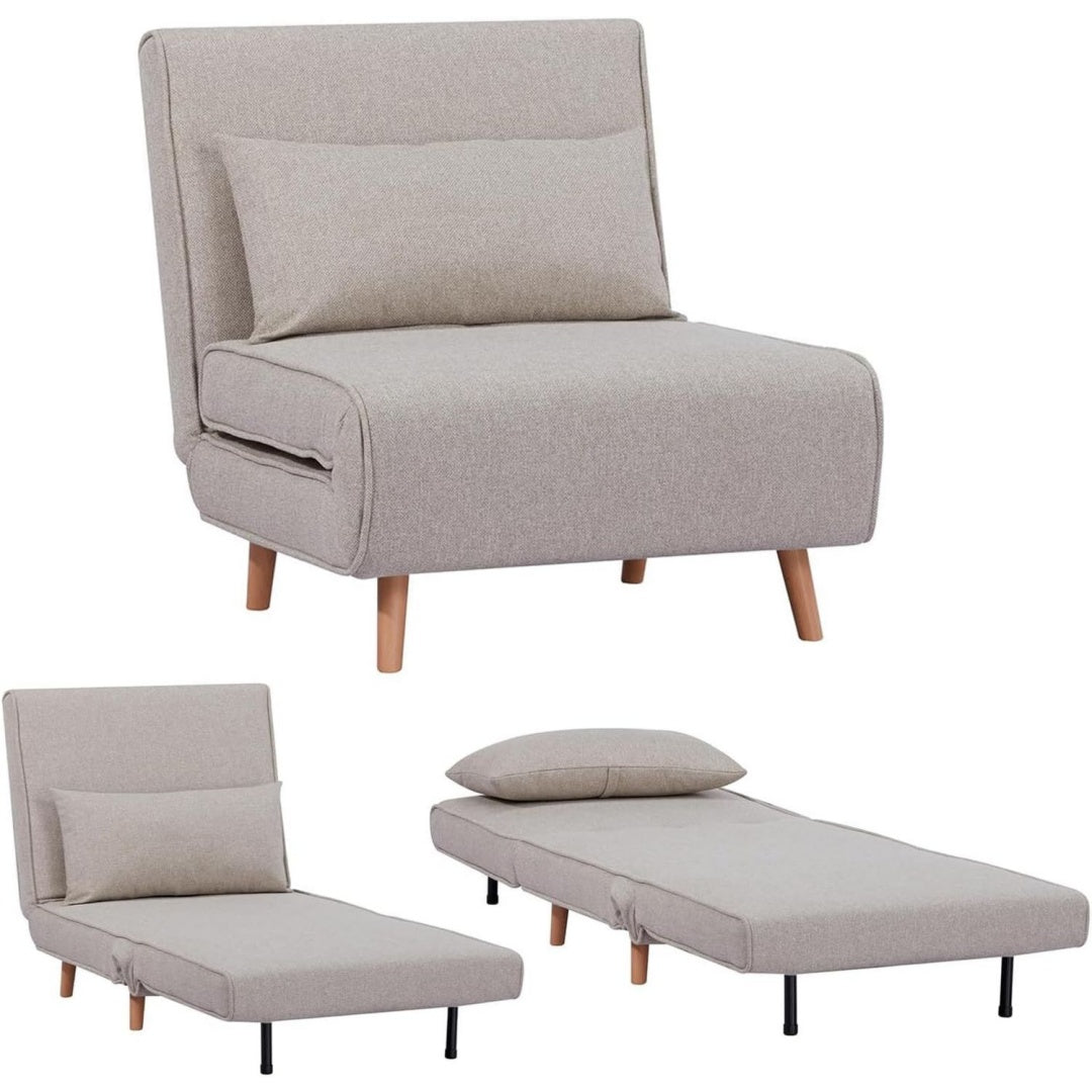 Divano pieghevole beige