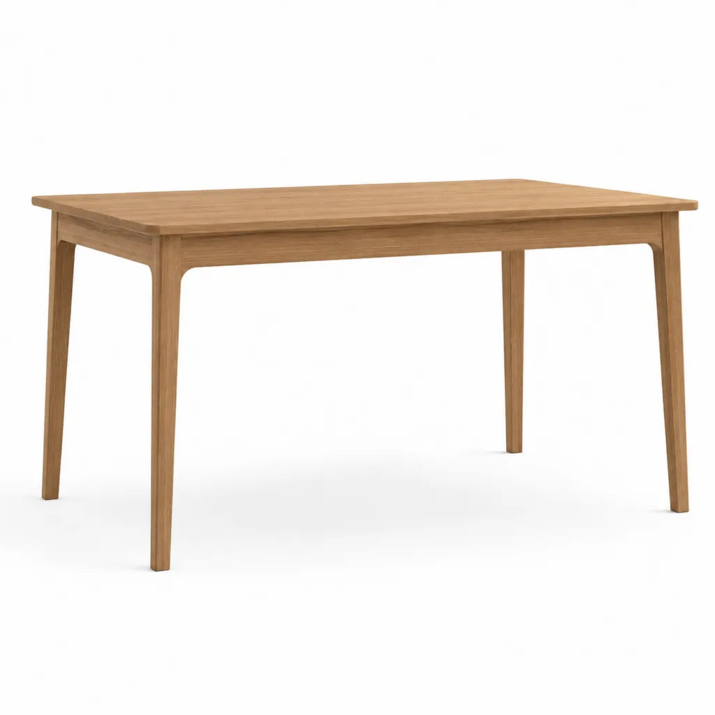 Tavolo da giardino rettangolare in teak massello marrone naturale 150 x 90 x 75 cm